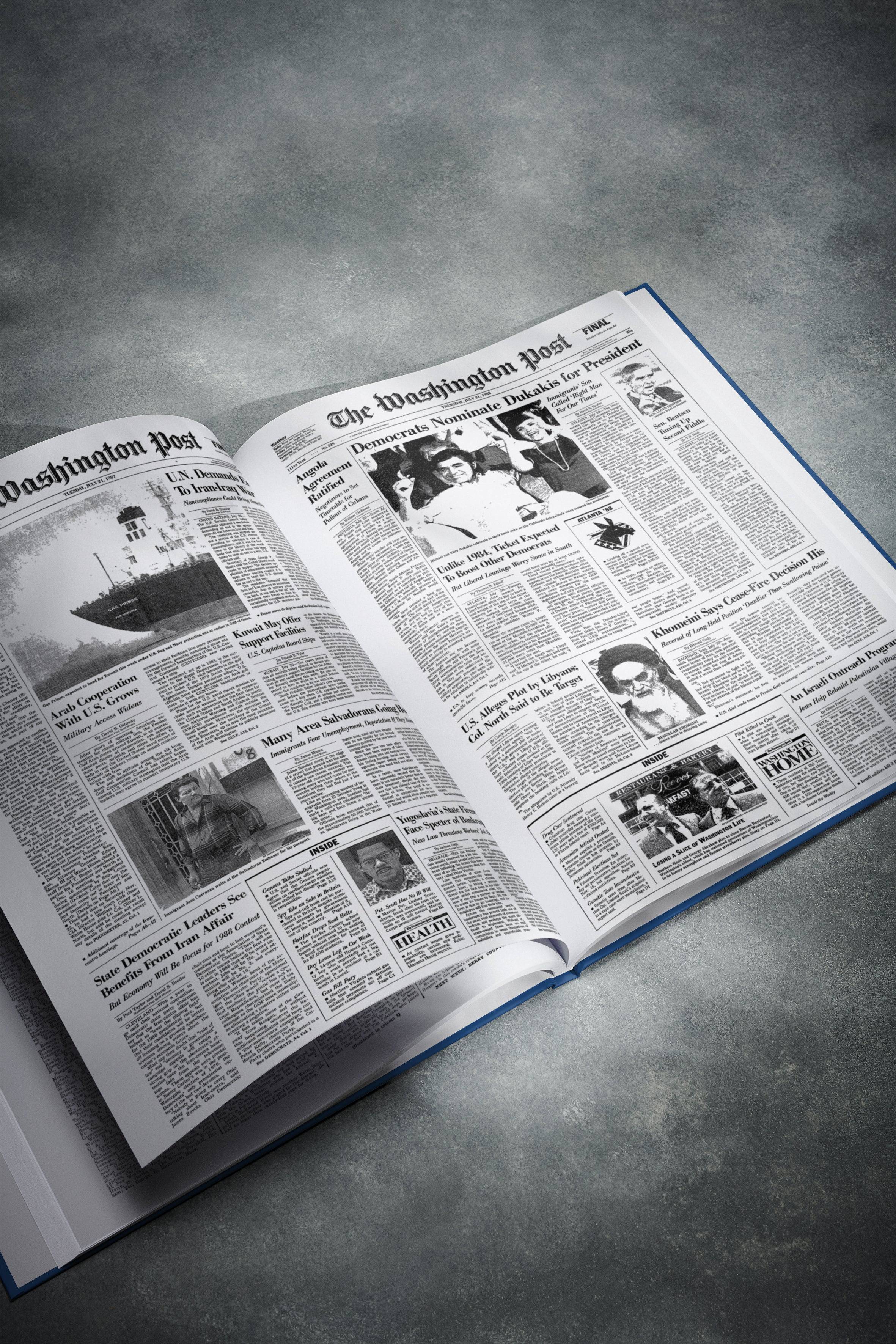 40th Milestone Birthday Newspaper Book Washington Post Edition - Image 7