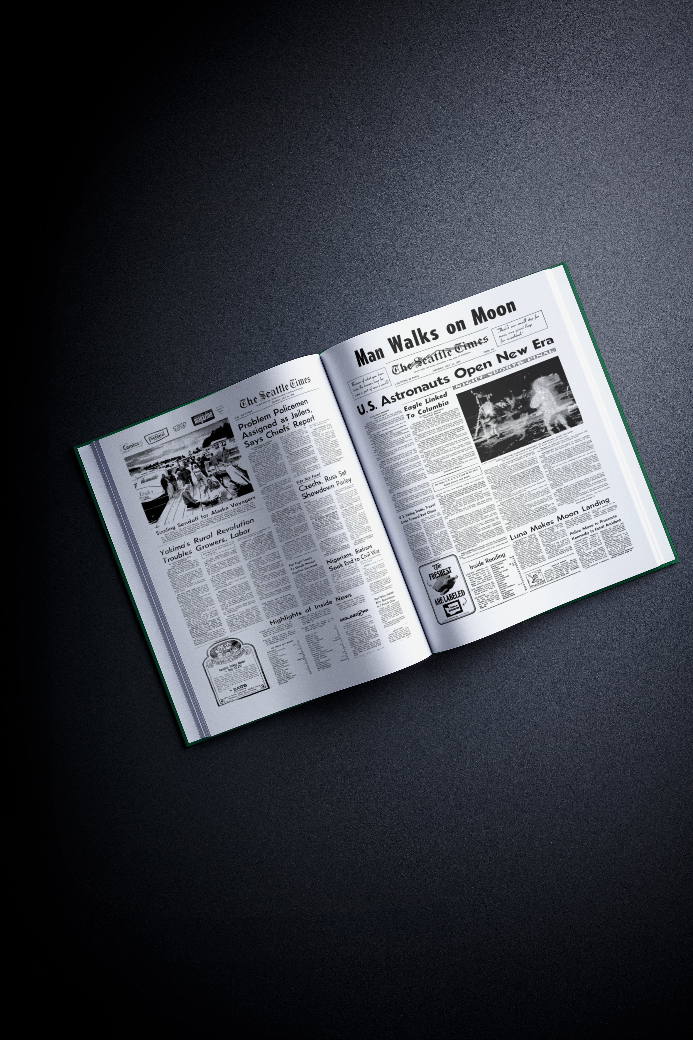 Personalised Birthday Newspaper Book Seattle Times Edition - Image 3
