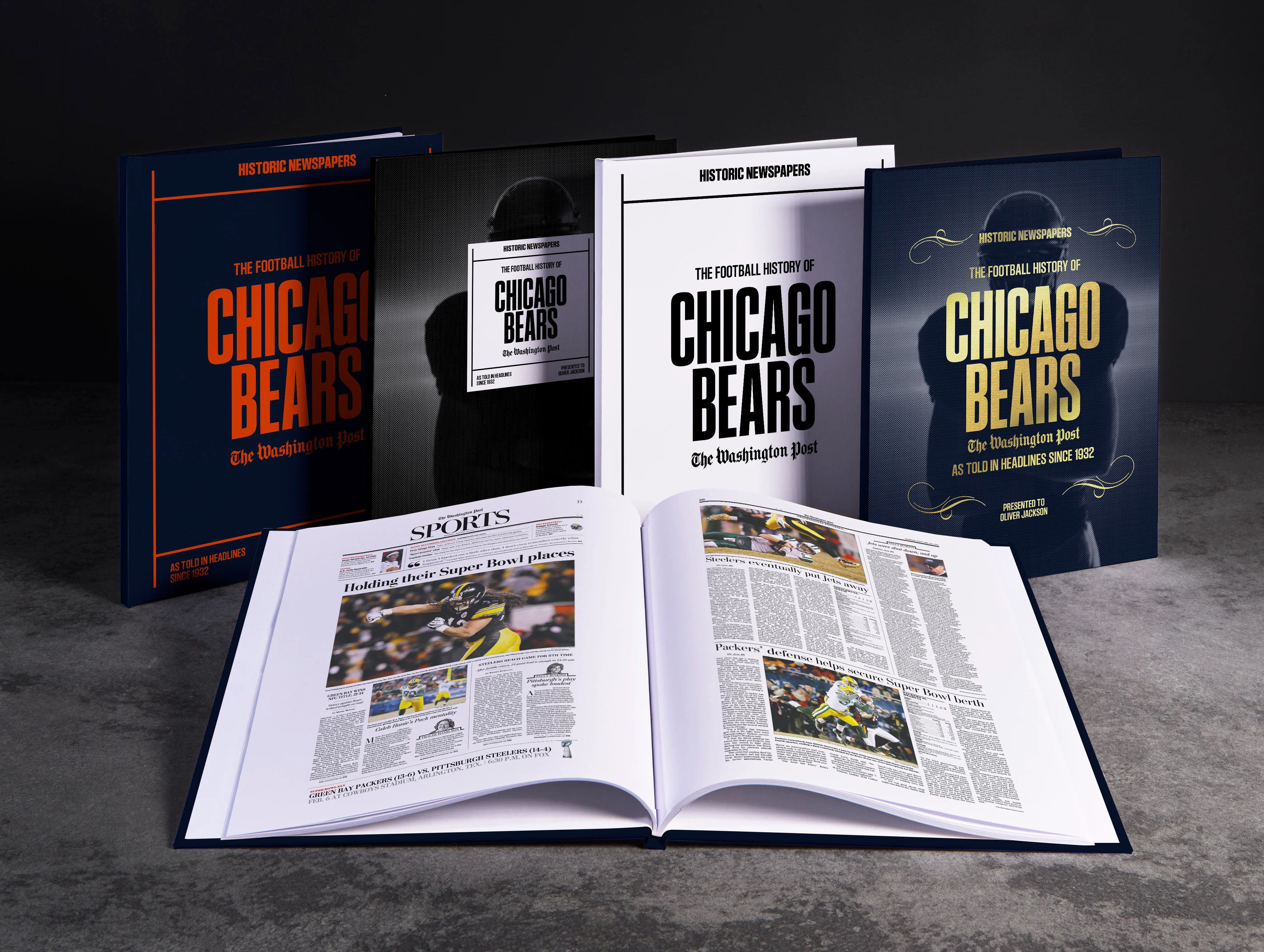 The Football History of Chicago Bears Washington Post Edition Book - Image 3