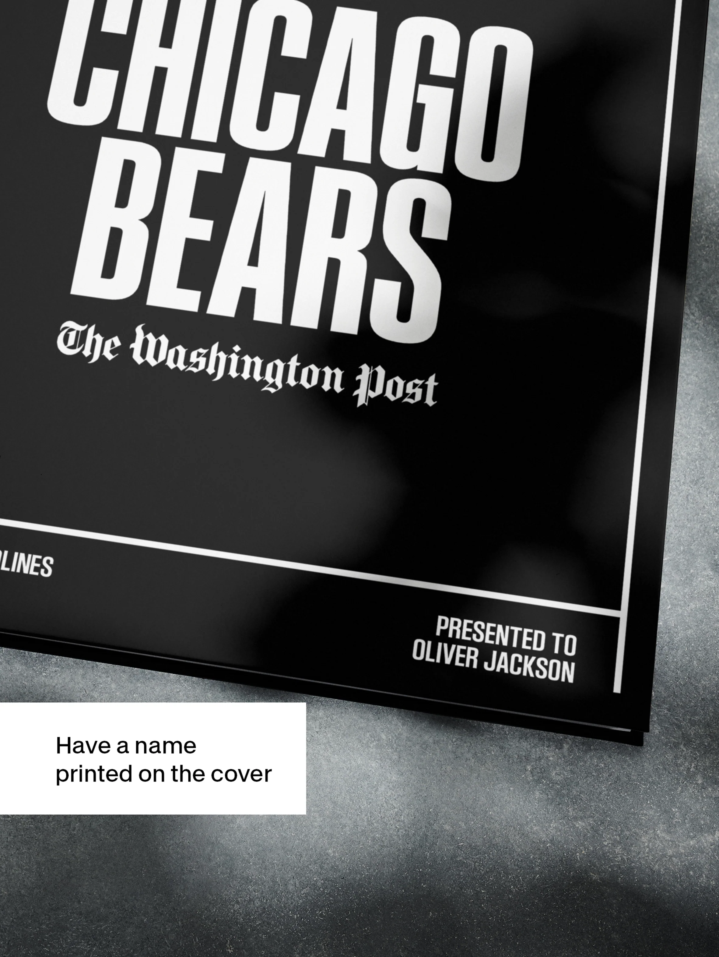 The Football History of Chicago Bears Washington Post Edition Book - Image 4