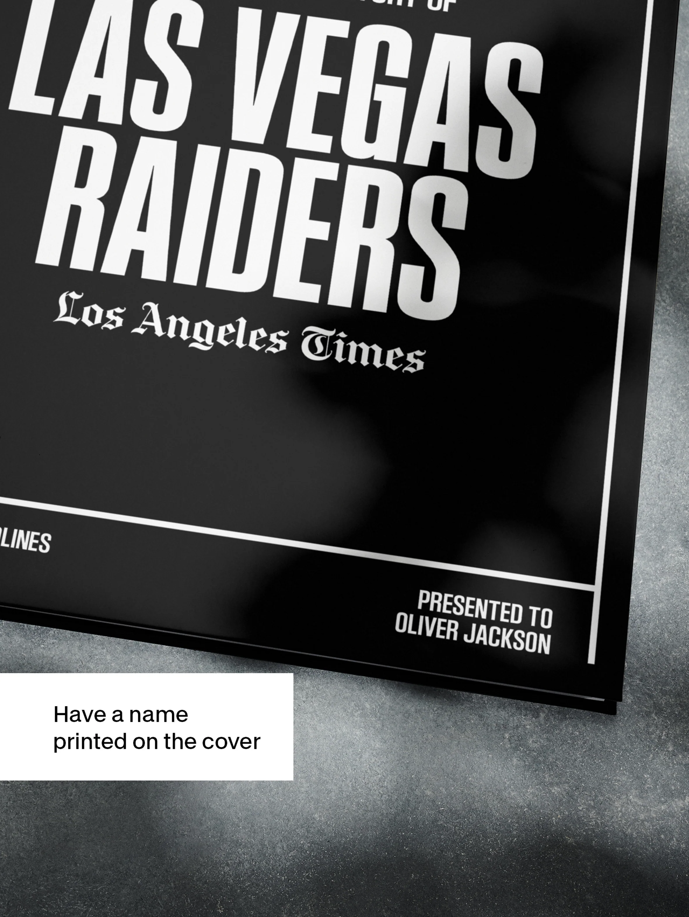 The Football History of Las Vegas Raiders Los Angeles Times Edition Book - Image 5