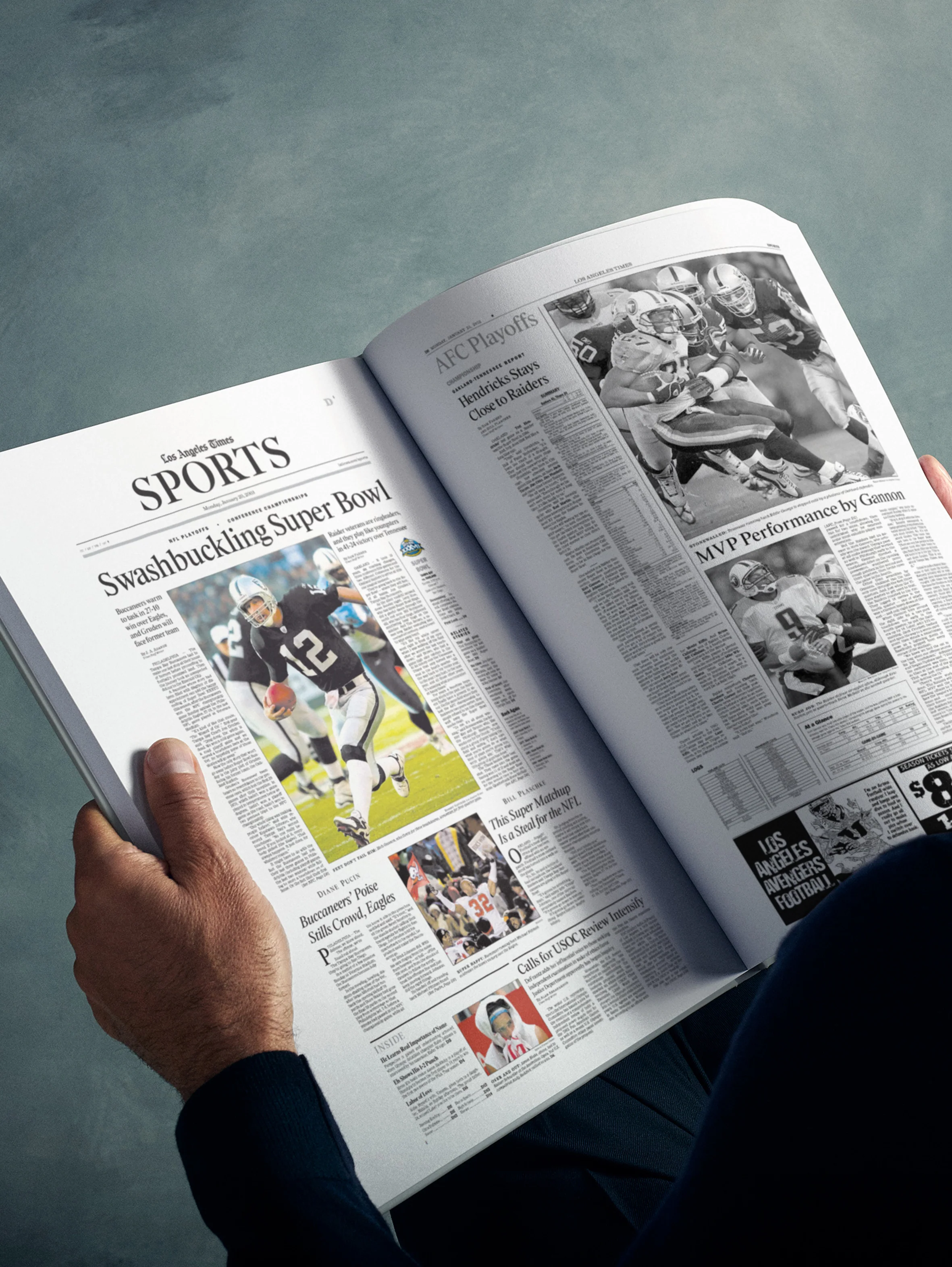 The Football History of Las Vegas Raiders Los Angeles Times Edition Book - Image 7