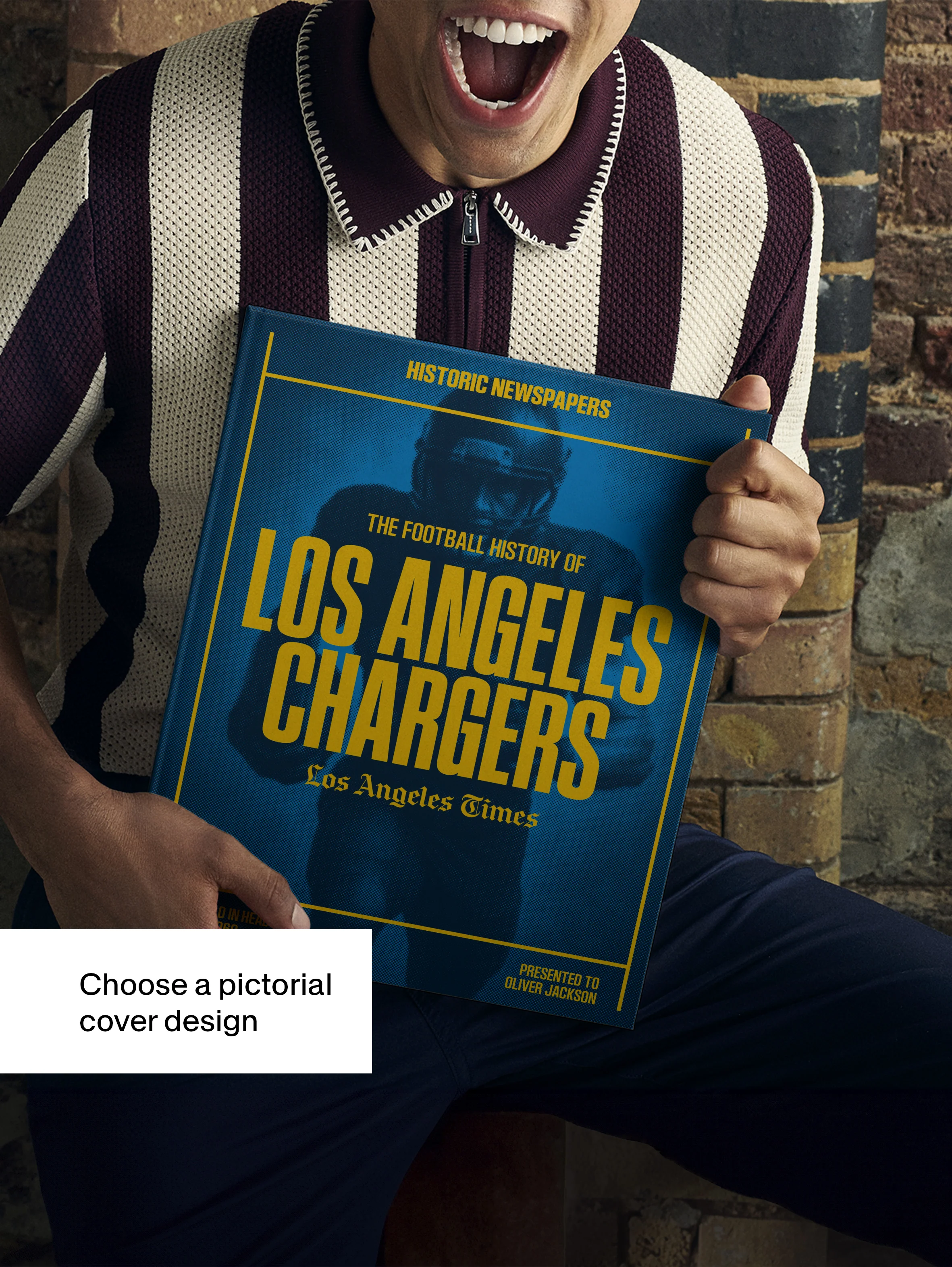 The Football History of Los Angeles Chargers Los Angeles Times Edition Book - Image 3