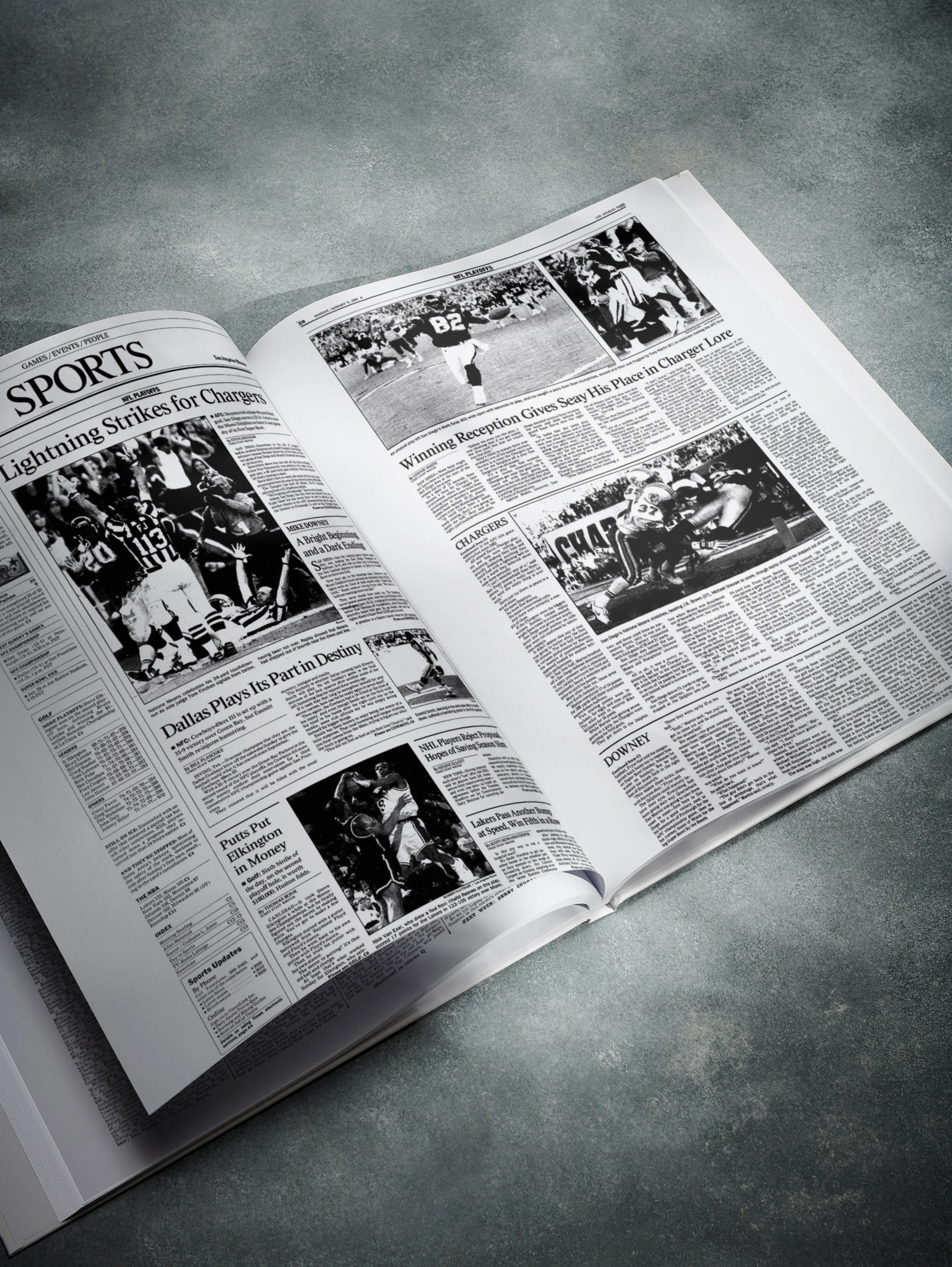 The Football History of Los Angeles Chargers Los Angeles Times Edition Book - Image 5
