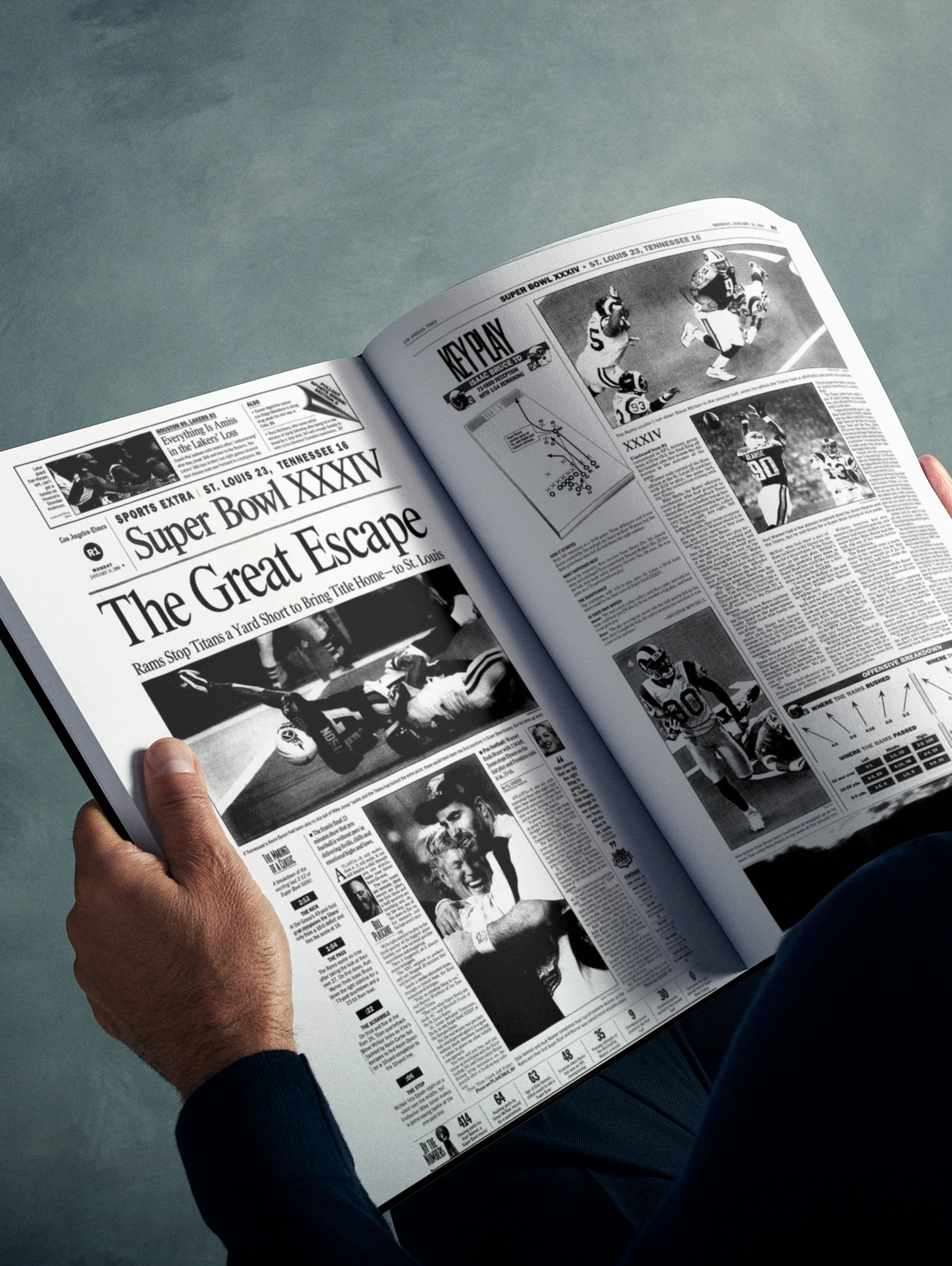 The Football History of Los Angeles Rams Los Angeles Times Edition Book - Image 7