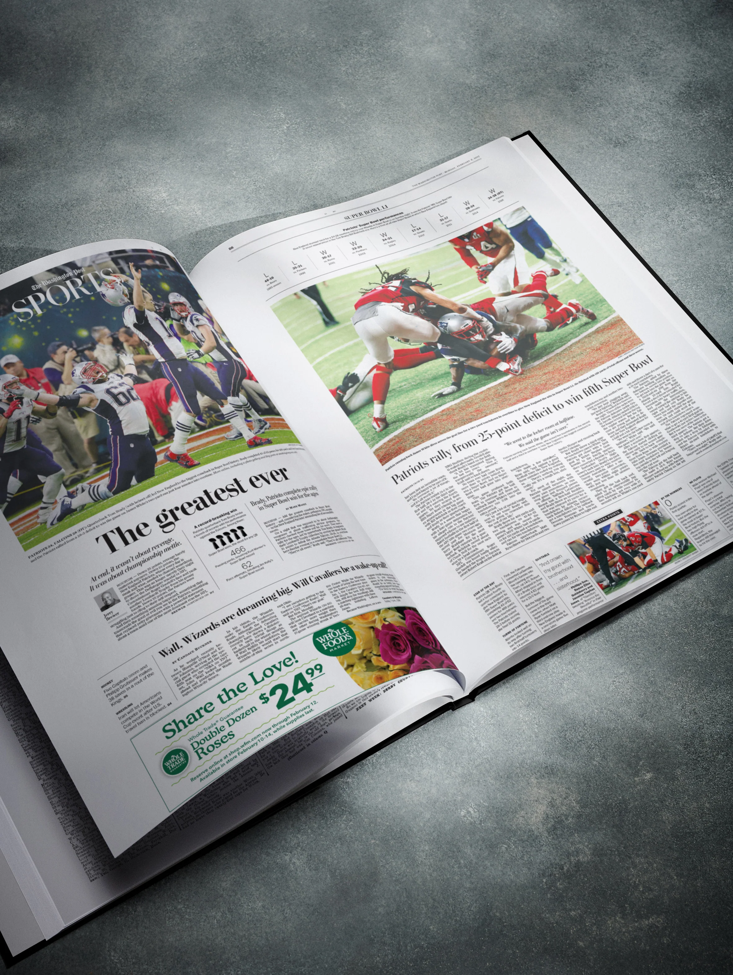 The Football History of New England Patriots Washington Post Edition Book - Image 5
