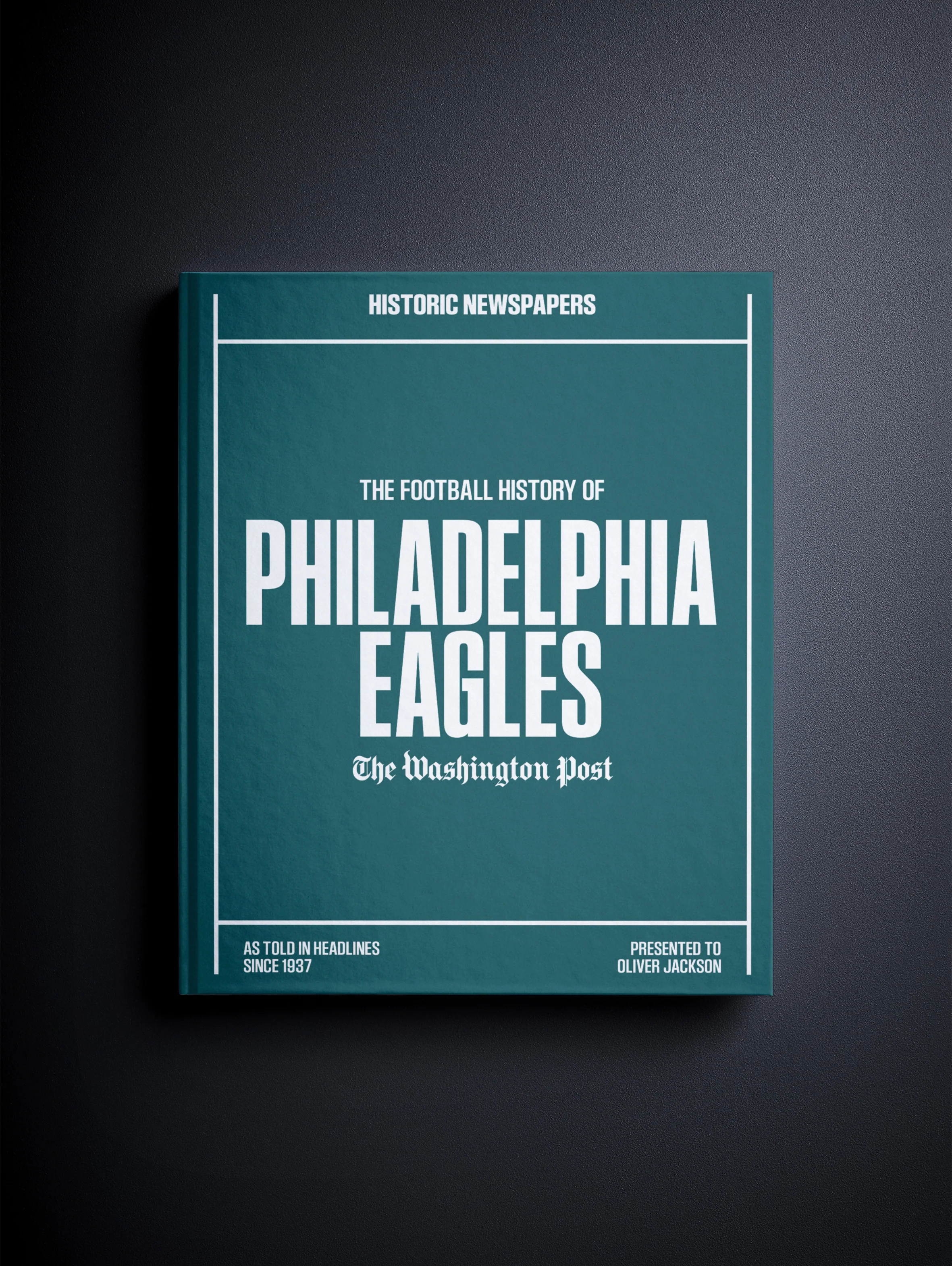 The Football History of Philadelphia Eagles Washington Post Edition Book - Image 3