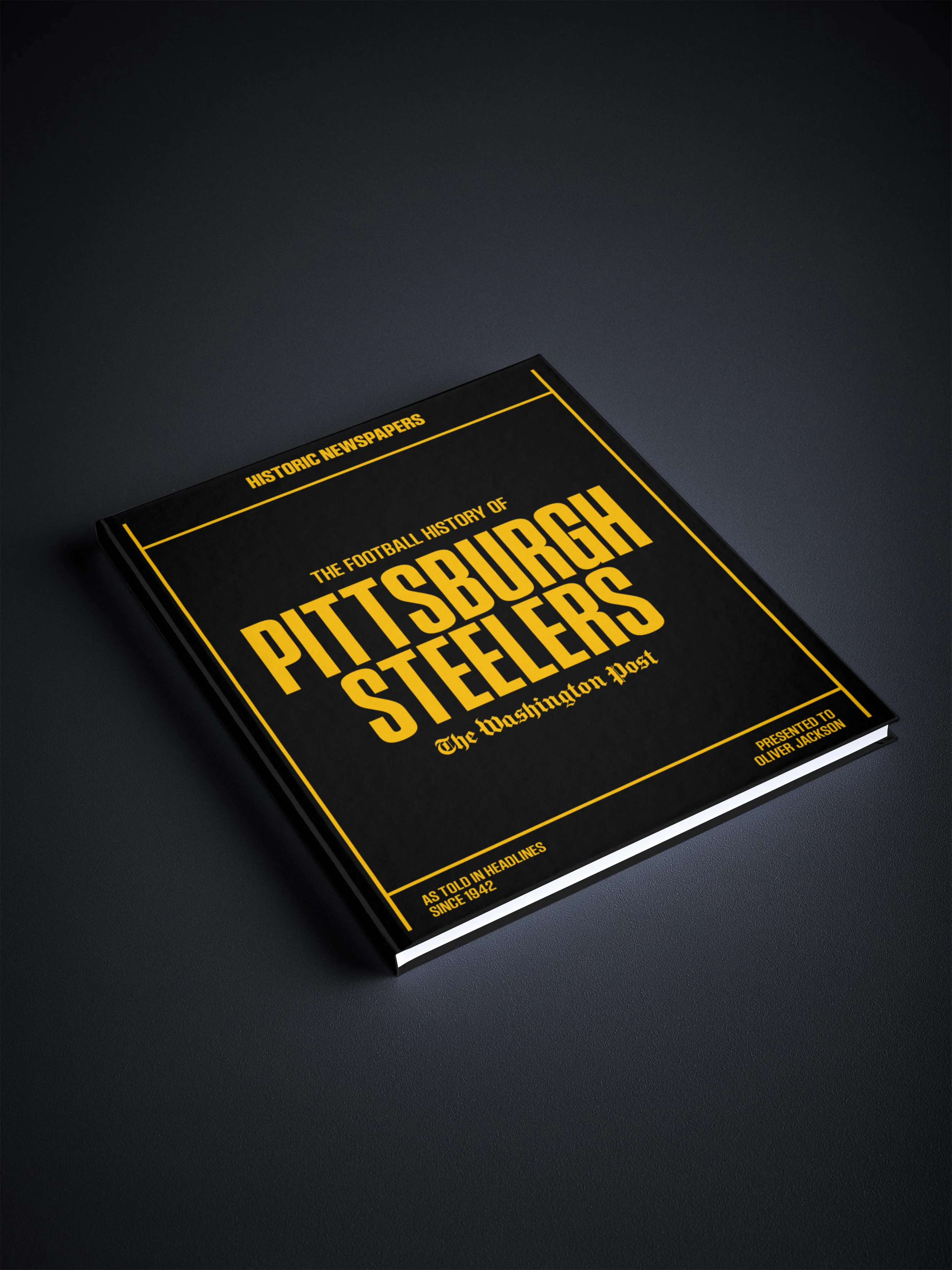 The Football History of Pittsburgh Steelers Washington Post Edition Book - Image 5